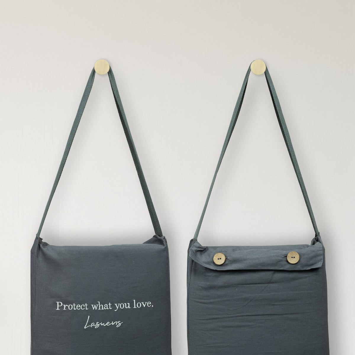 Grey bamboo linen duvet cover #color_dark-grey