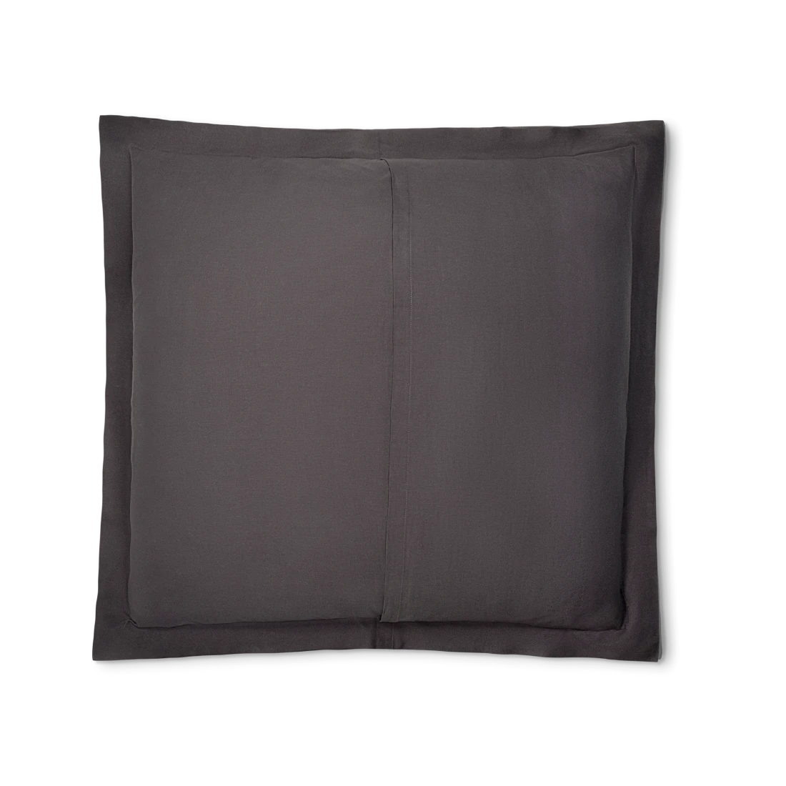 Grey bamboo linen euro sham #color_dark-grey