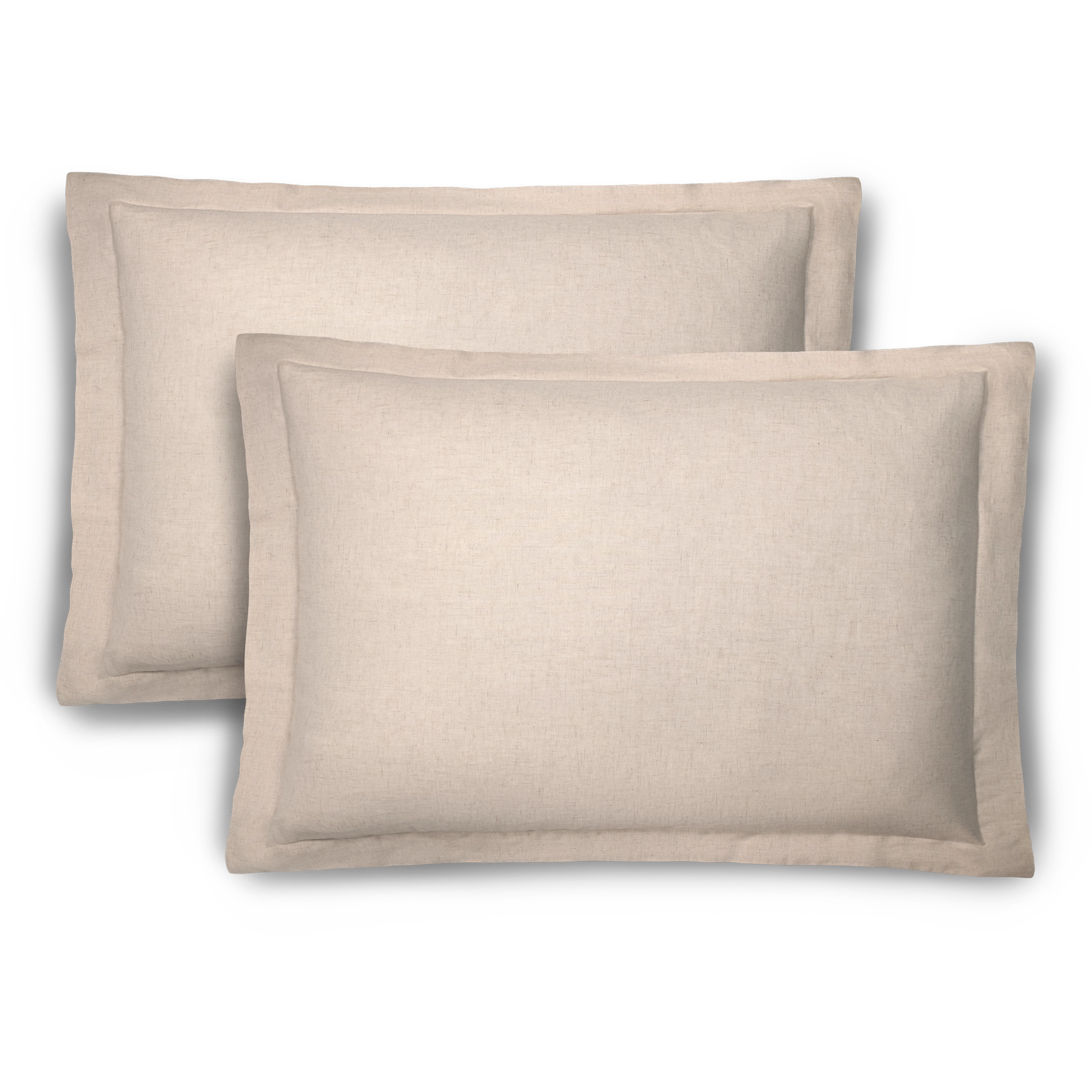 Natural bamboo linen sham set #color_natural