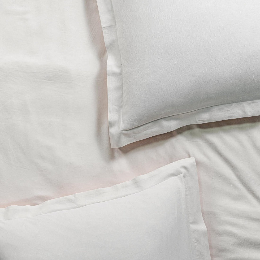 White bamboo linen euro shams #color_white