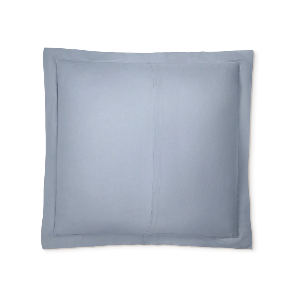 Blue bamboo linen euro sham back #color_blue