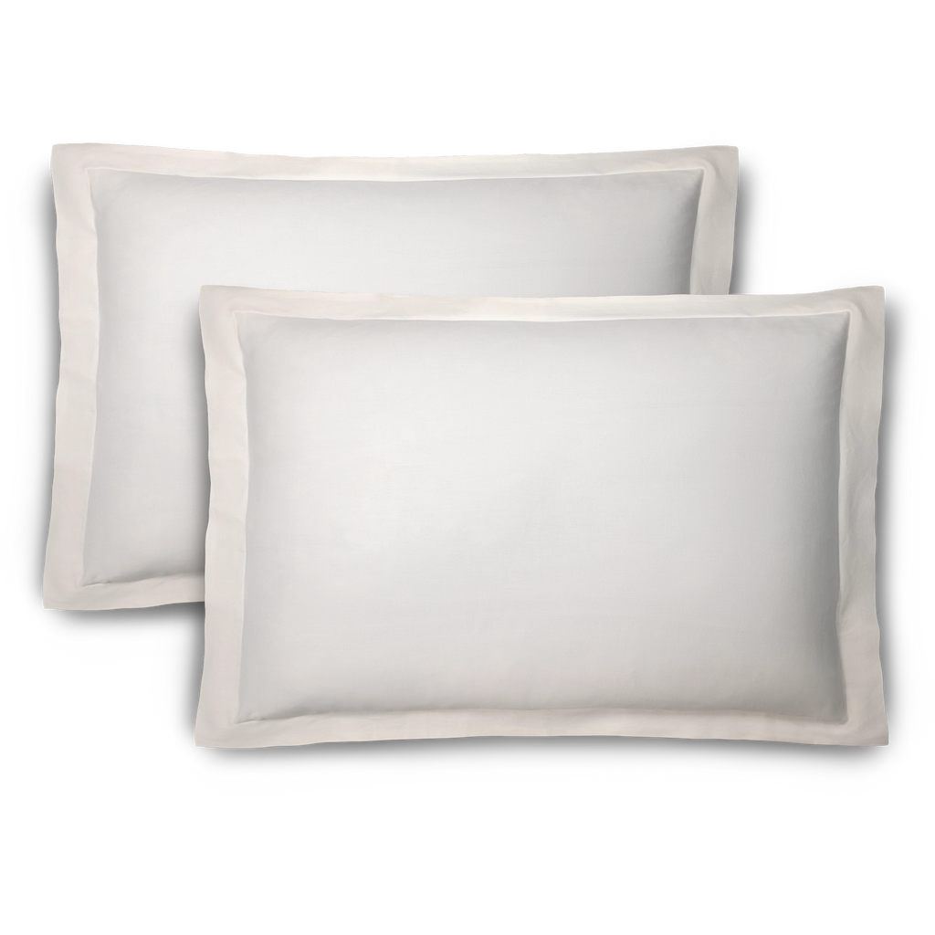white bamboo linen sham set #color_white
